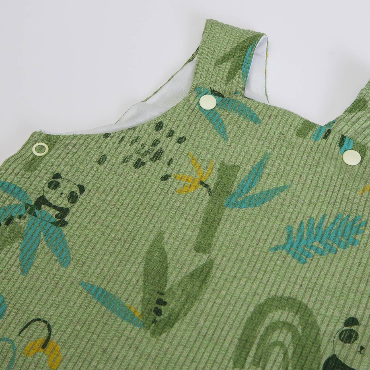 Conjunto jardineira e t-shirt Panda - 18 meses