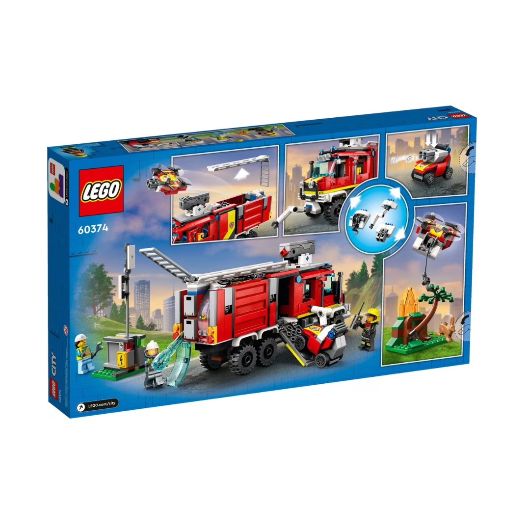LEGO City 60374 - Camião controlo de incêndios