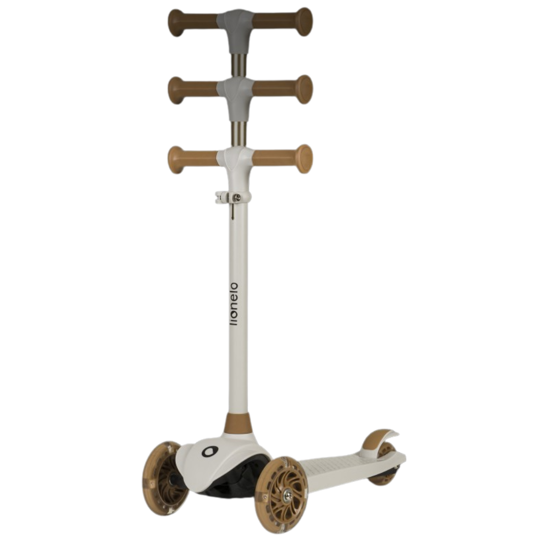 Trotinete 3 rodas Jessy cinza/castanho