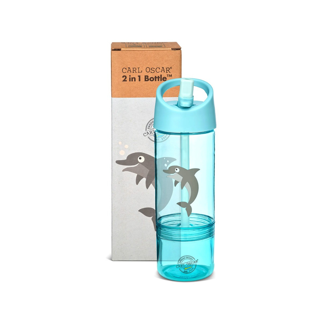 Garrafa Tritan 2 em 1 Golfinho