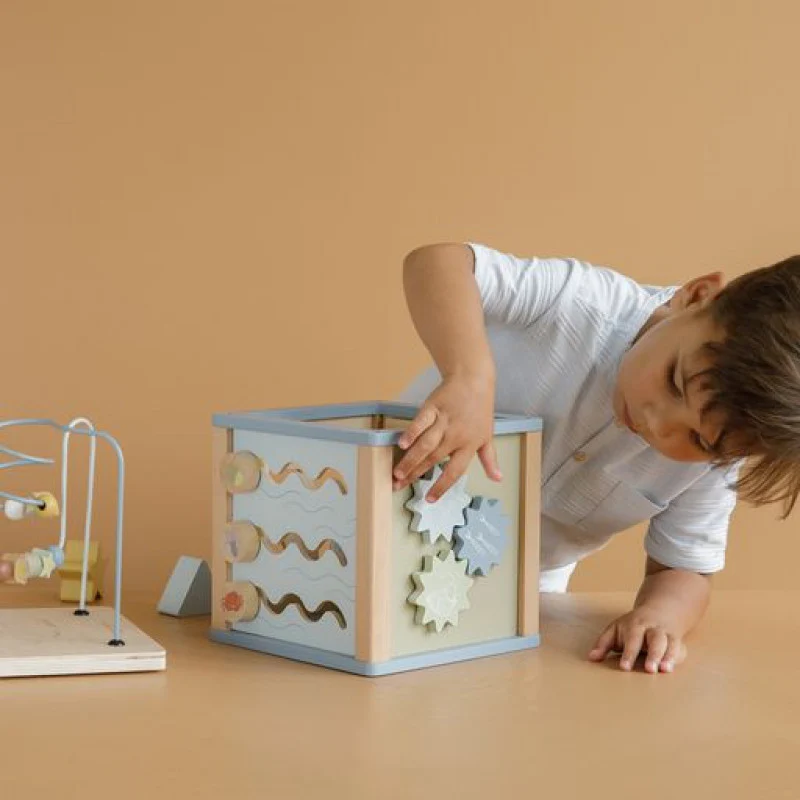 Cubo de atividades em madeira - Ocean