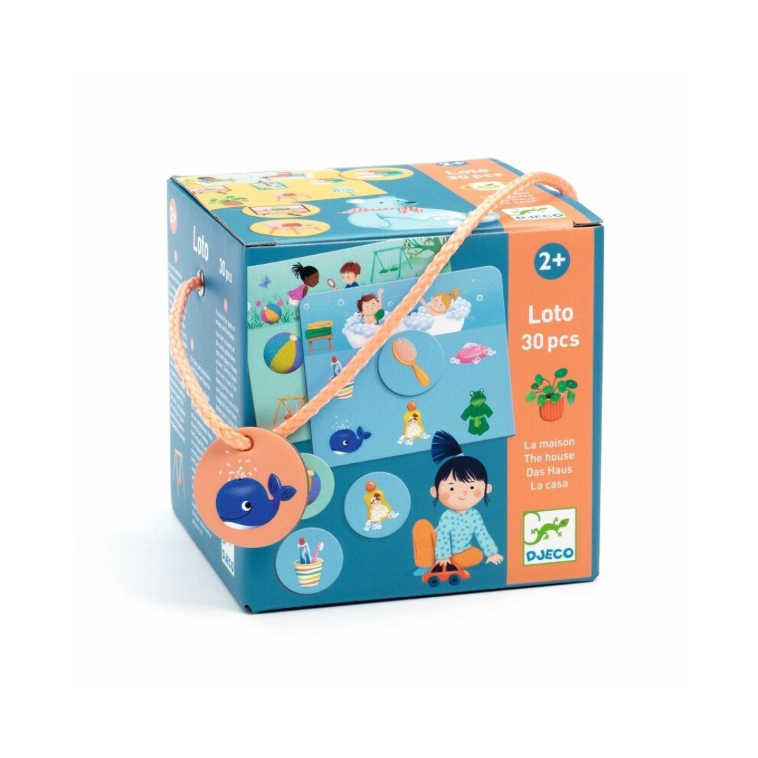 Jogo de tabuleiro loto 30 peças - A Casa