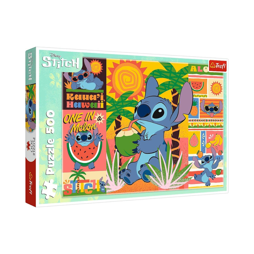 Puzzle Holiday with Stitch 500 peças