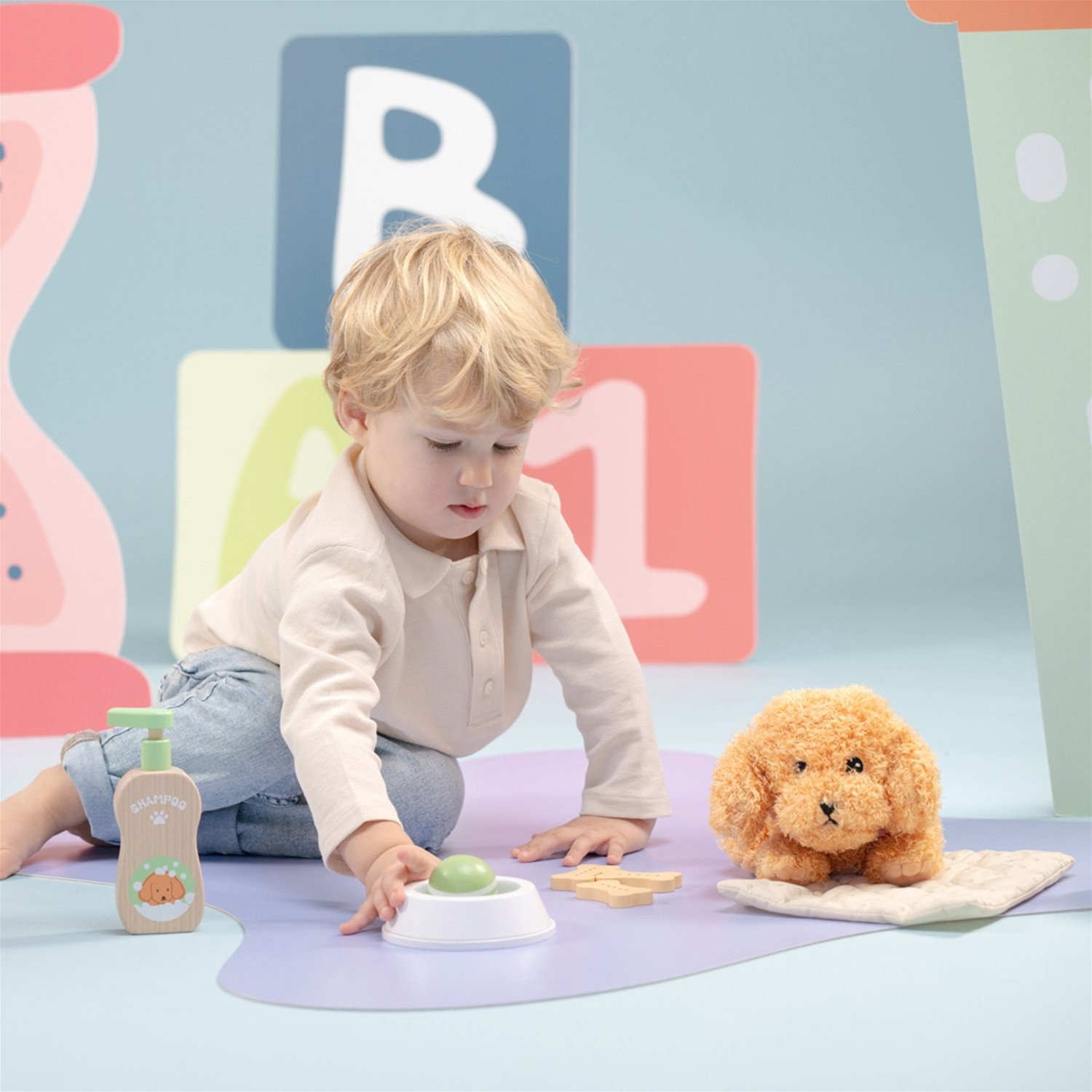 Conjunto cuidados com animais de estimação