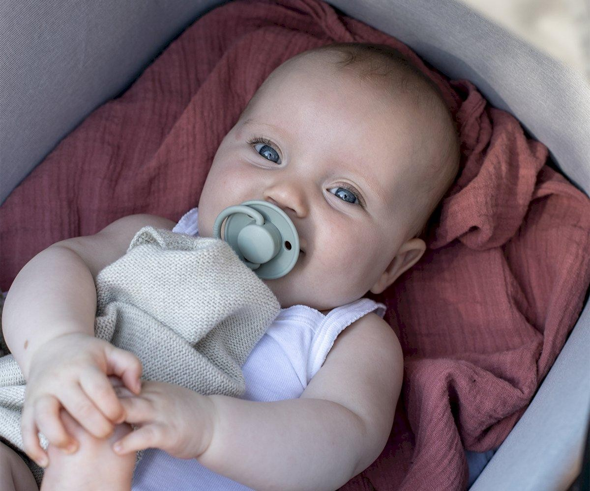 Pack 2 chupetas BIBS redondas Ivory/Pink 0-36 meses