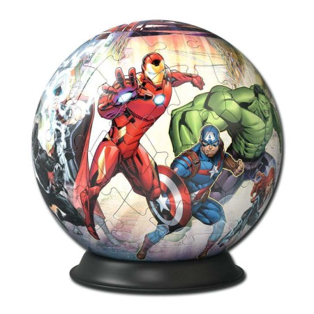 Puzzle 3D Redondo Avengers 72 peças