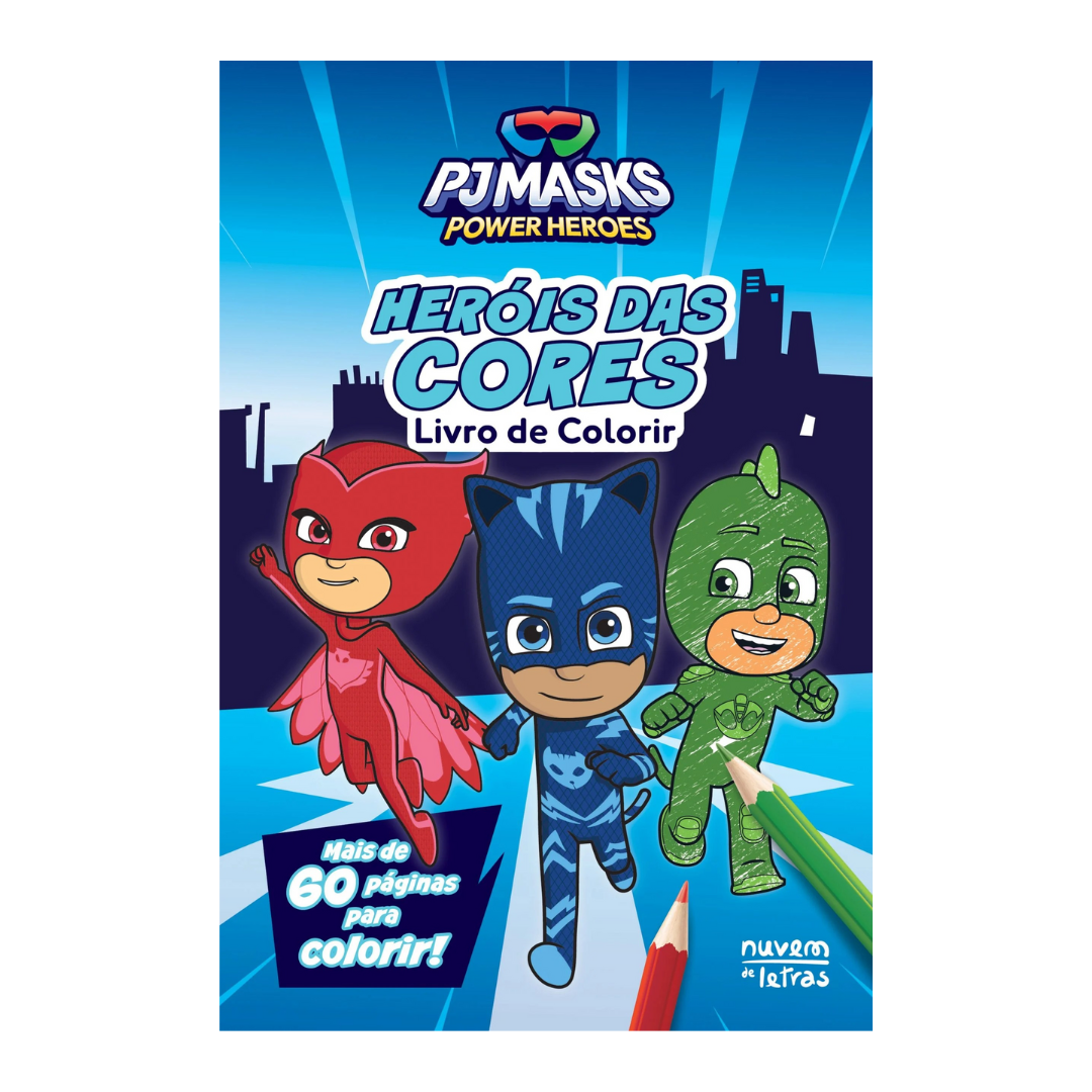 Livro de colorir PJ Masks Power Heroes - Heróis das Cores