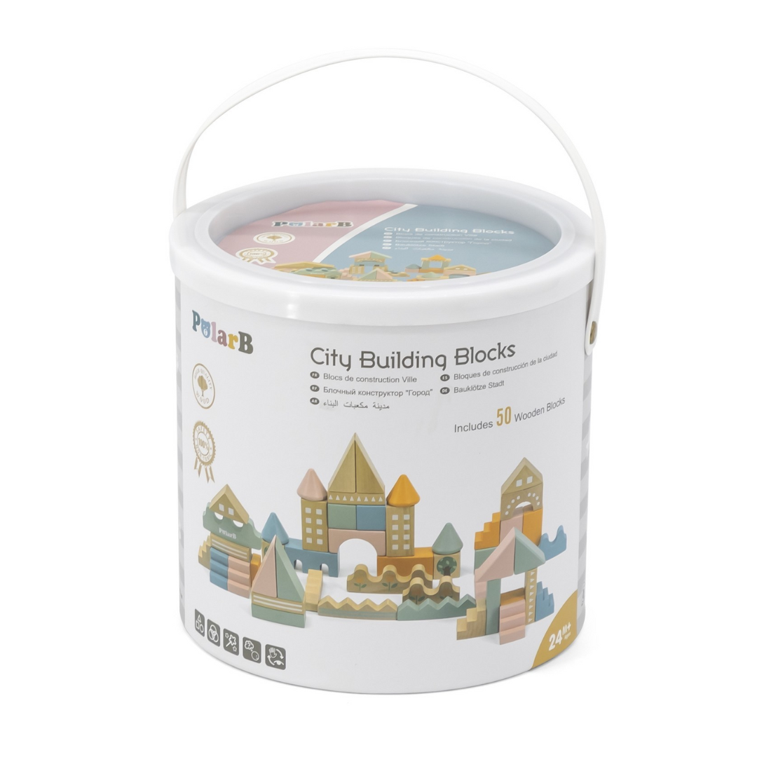 Blocos de construção em madeira - Cidade