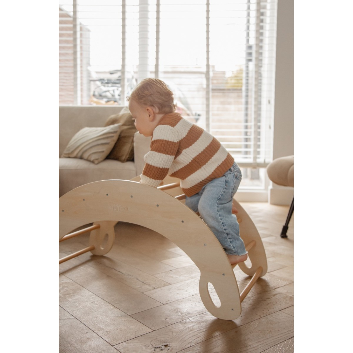 Arco escalada/baloiço em madeira