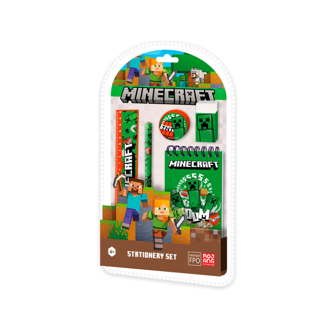Conjunto papelaria Minecraft