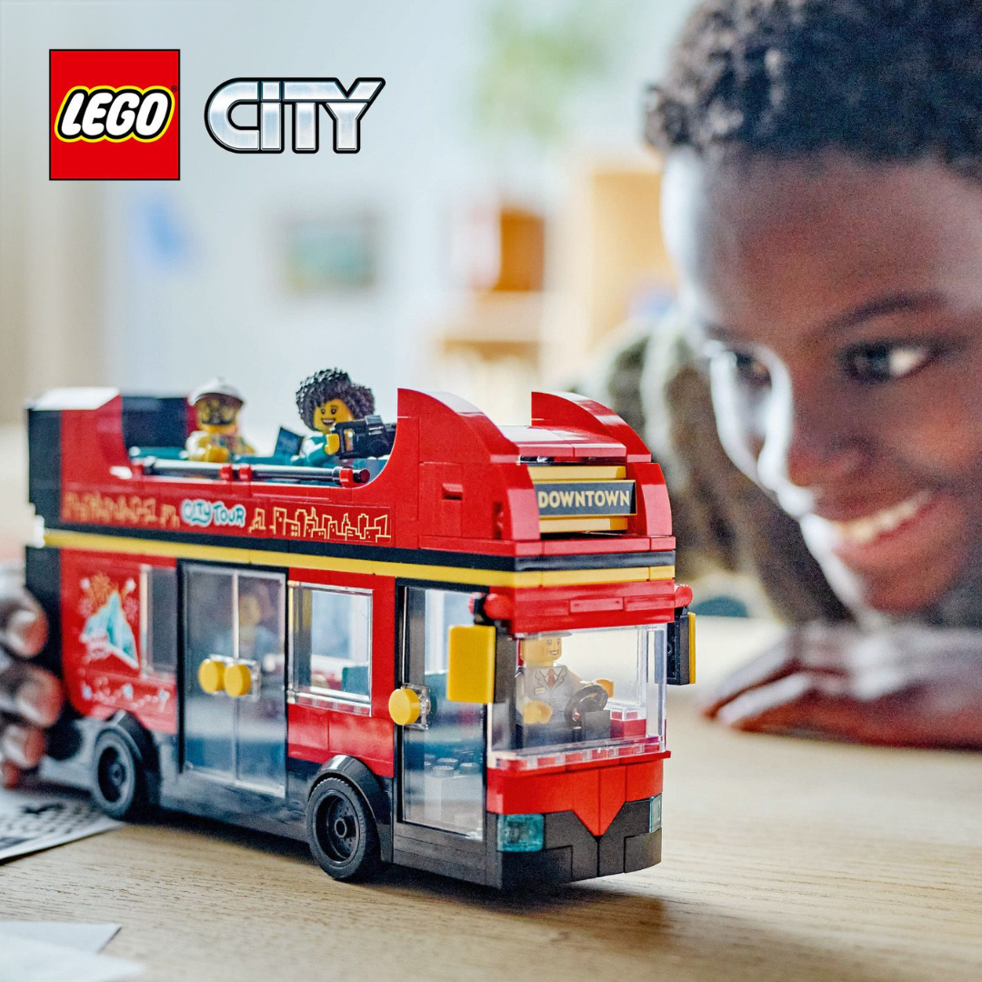 LEGO City 60407 - Autocarro turístico vermelho de 2 andares
