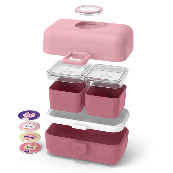 Lancheira infantil monbento 800ml Rosa