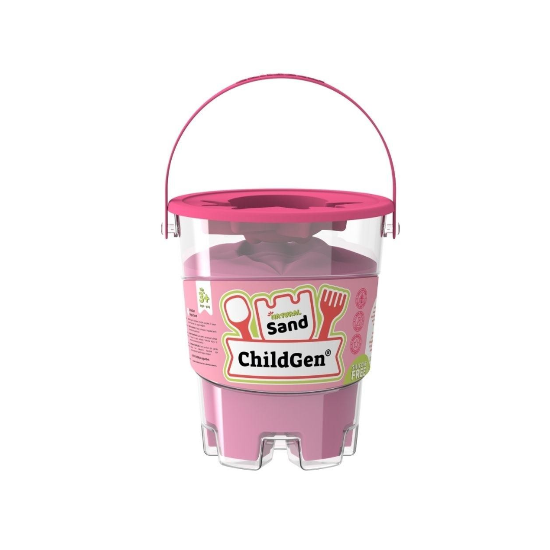 Areia cinética rosa