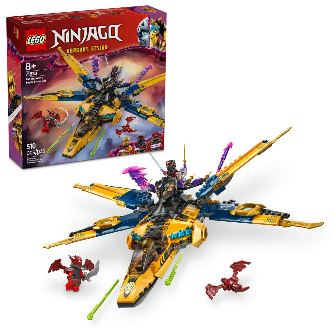 LEGO Ninjago 71833 - Jato de Supertempestade Ras e Arin