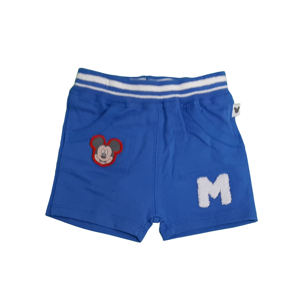 Calções Mickey azul 12-36 meses