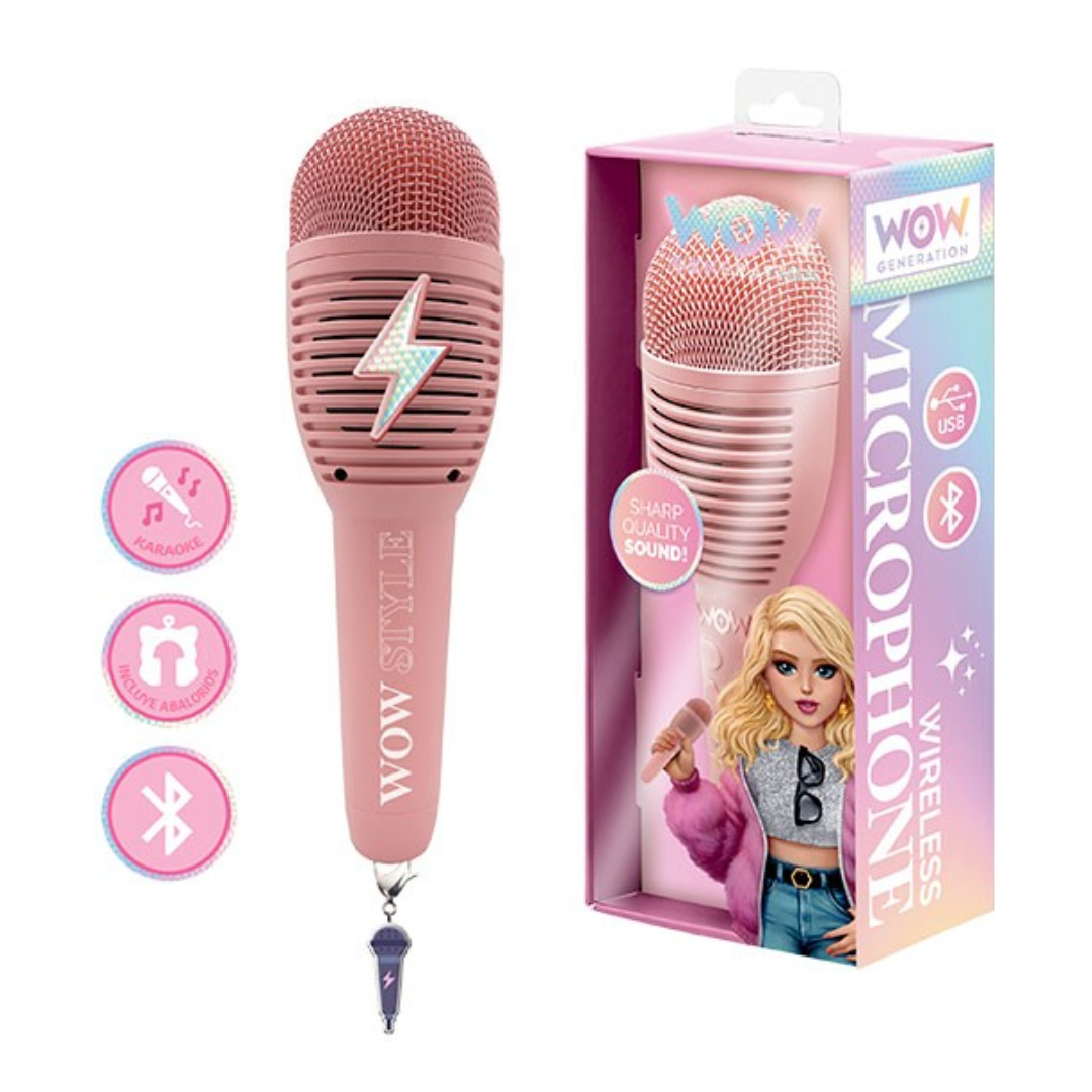 Microfone bluetooth e gravador WOW Generation
