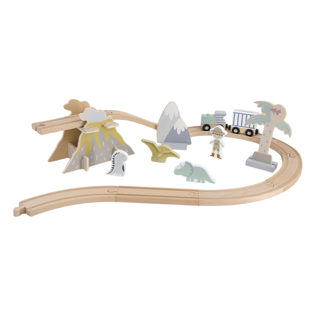 Pista / Expansão ferroviária Dinoland em madeira