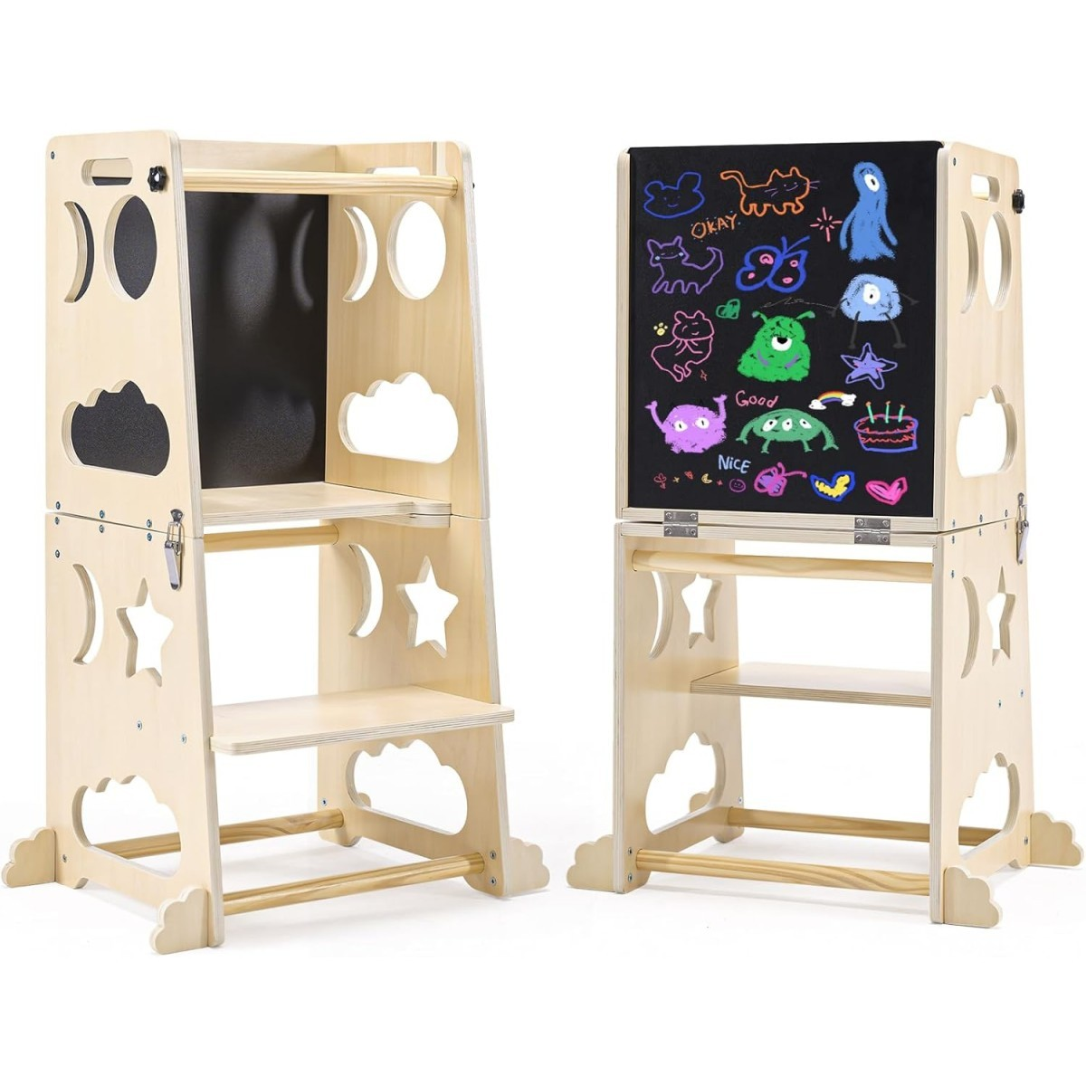 Torre de aprendizagem Montessori 3 em 1 Buky