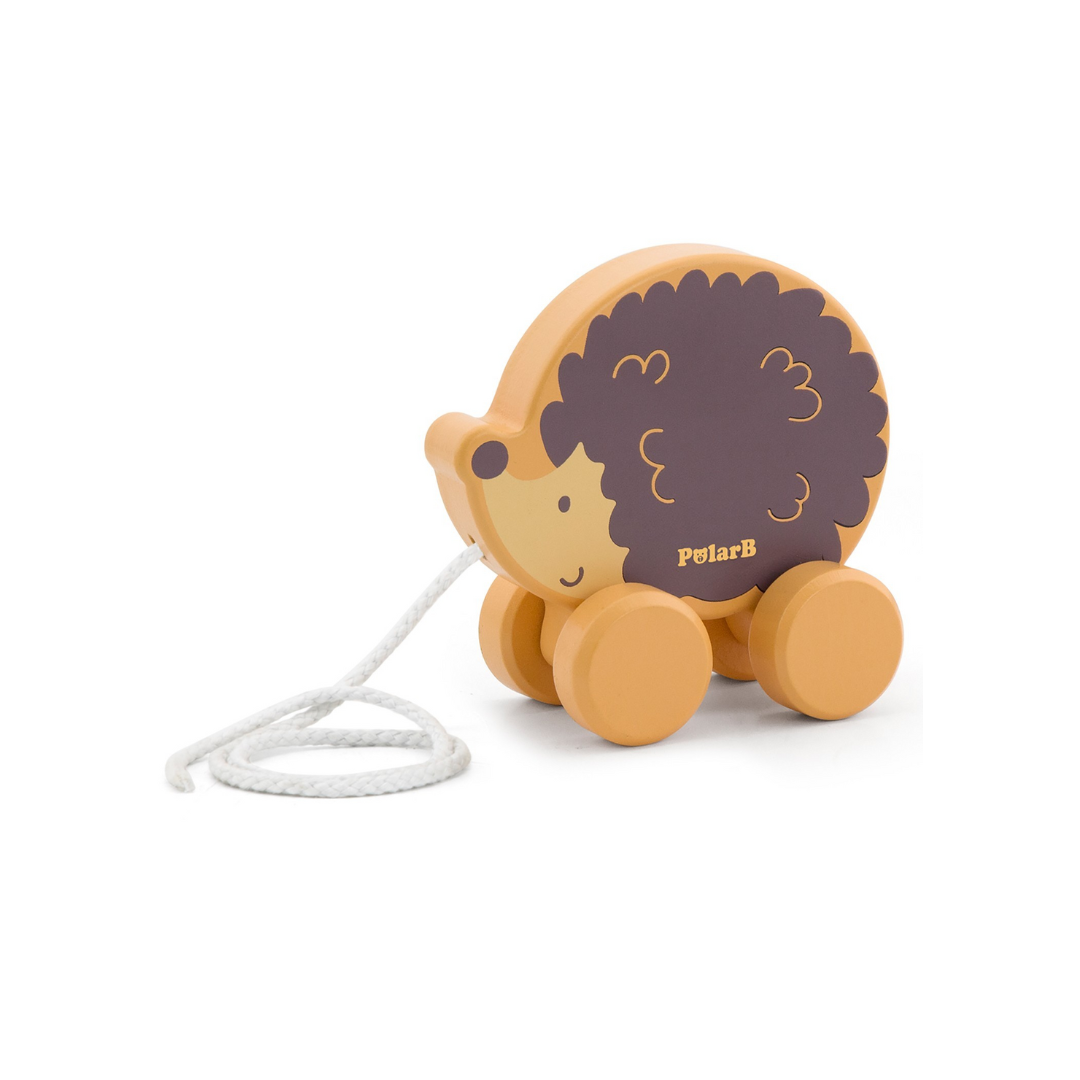 Ouriço de arraste em madeira