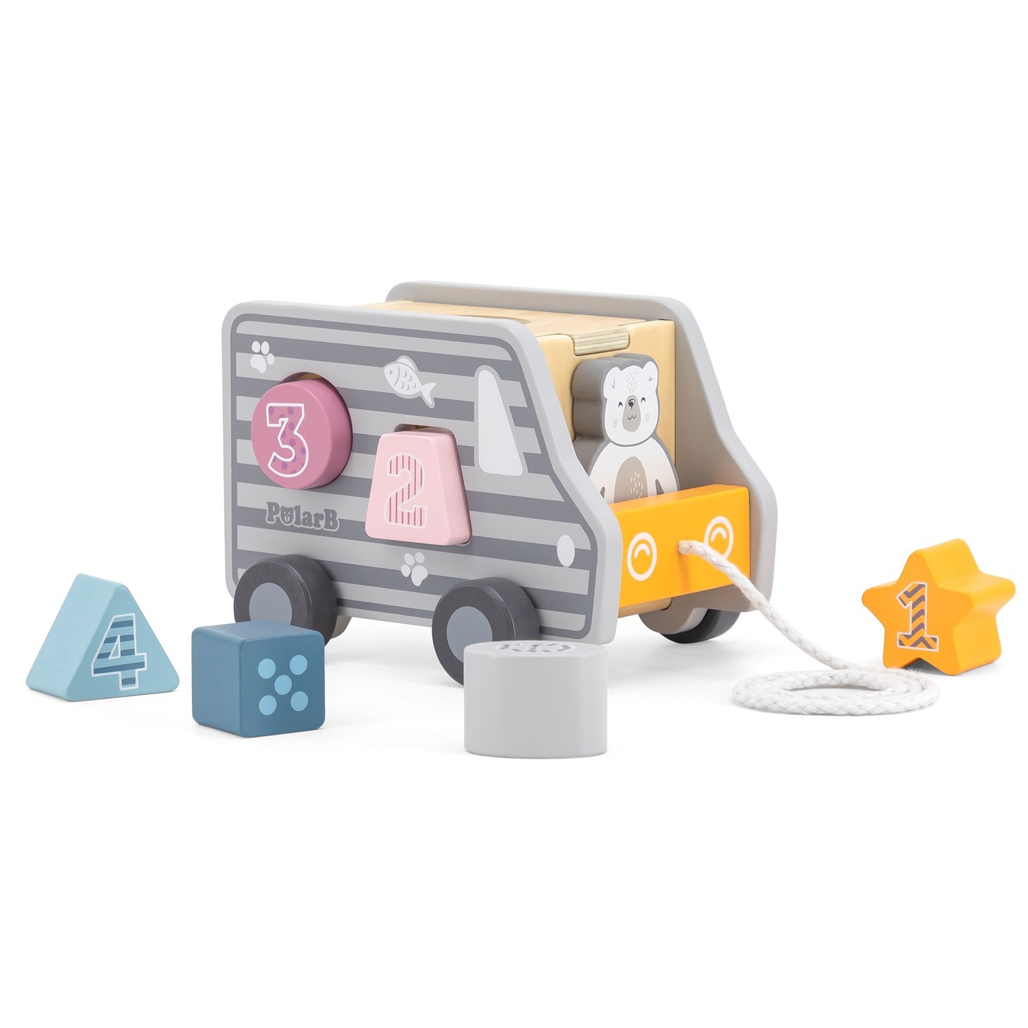 Camião classificador de formas Pull-along