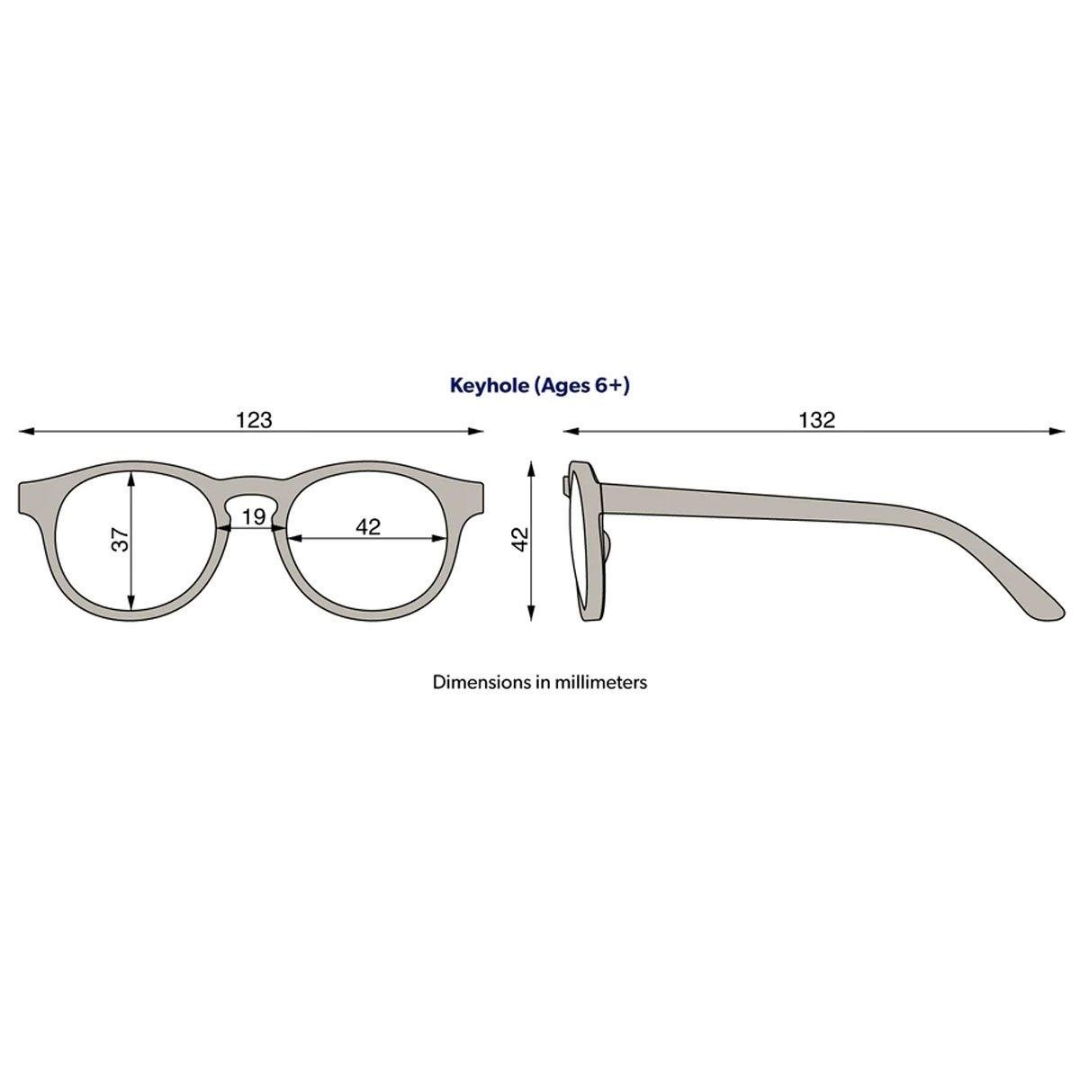 Óculos sol flexíveis Keyhole Sweet Cream +6 anos