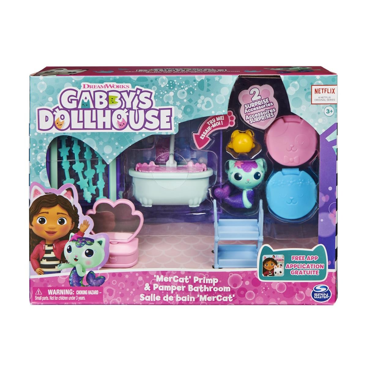 Gabby's Dollhouse Quarto de banho Deluxe da MerCat