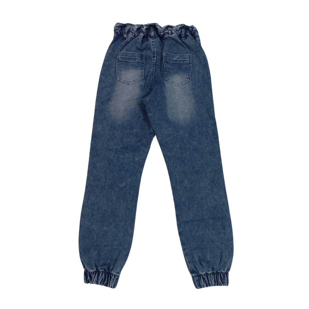 Calças de ganga azuis escuras 6-16 anos