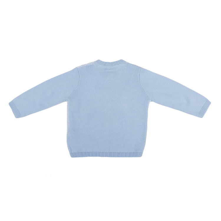 Casaco malha azul 1-9 meses
