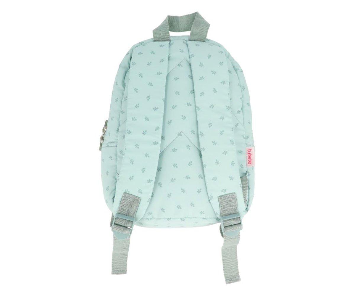 Mochila infantil acolchoada Leaves Verde água