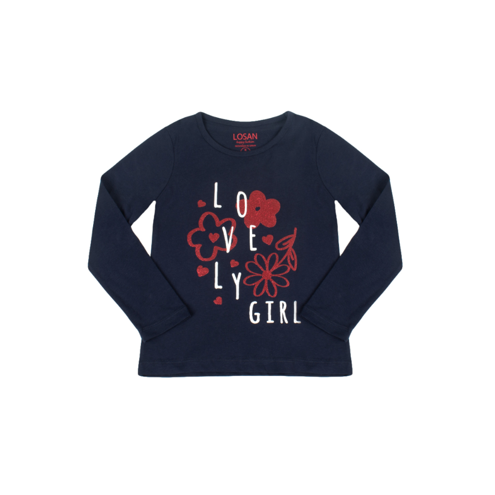 Camisola Lovely girl azul 5-6 anos