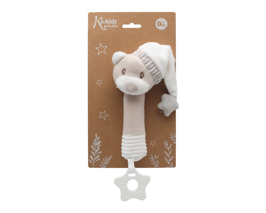 Chocalho Ursinho cri-cri com mordedor