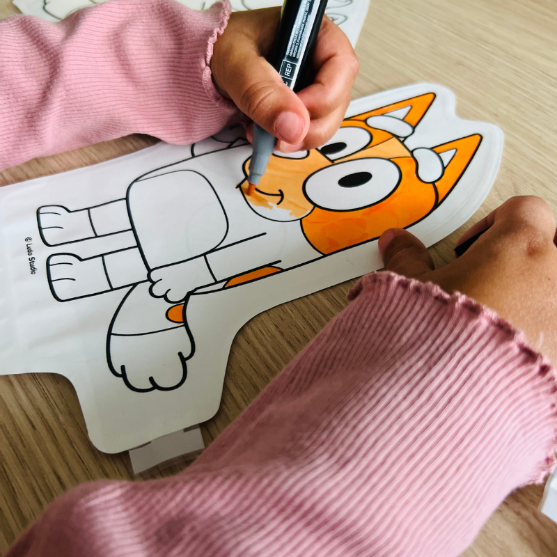 Desenhos insufláveis ​​para colorir - Bluey