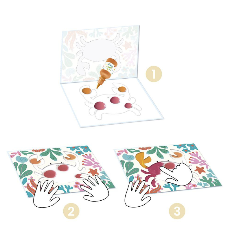 Pintar o Oceano - Atividade de pintura com guaches