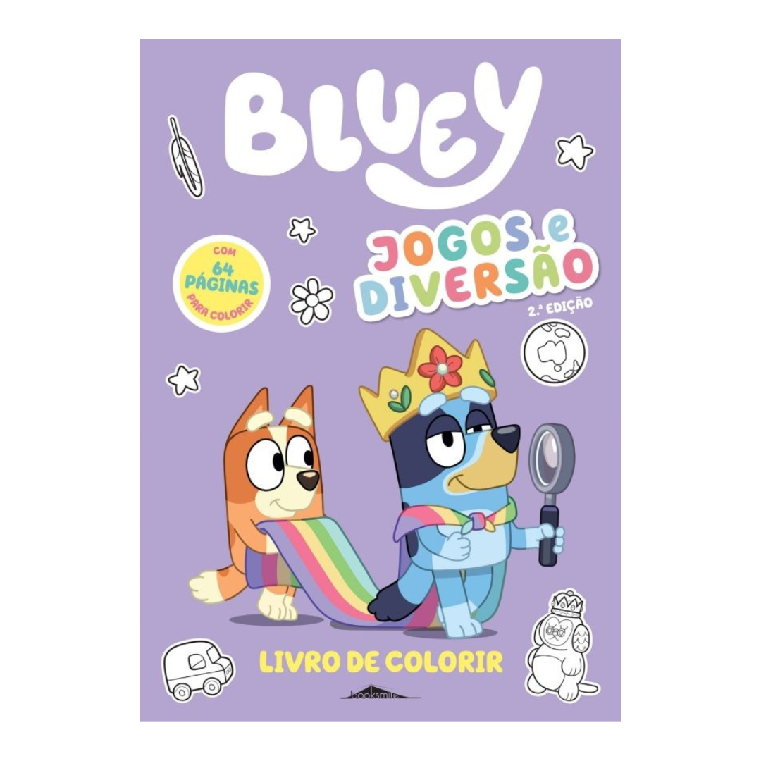 Livro de colorir Bluey: Jogos e Diversão