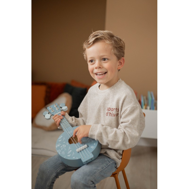 Banjo em madeira - azul