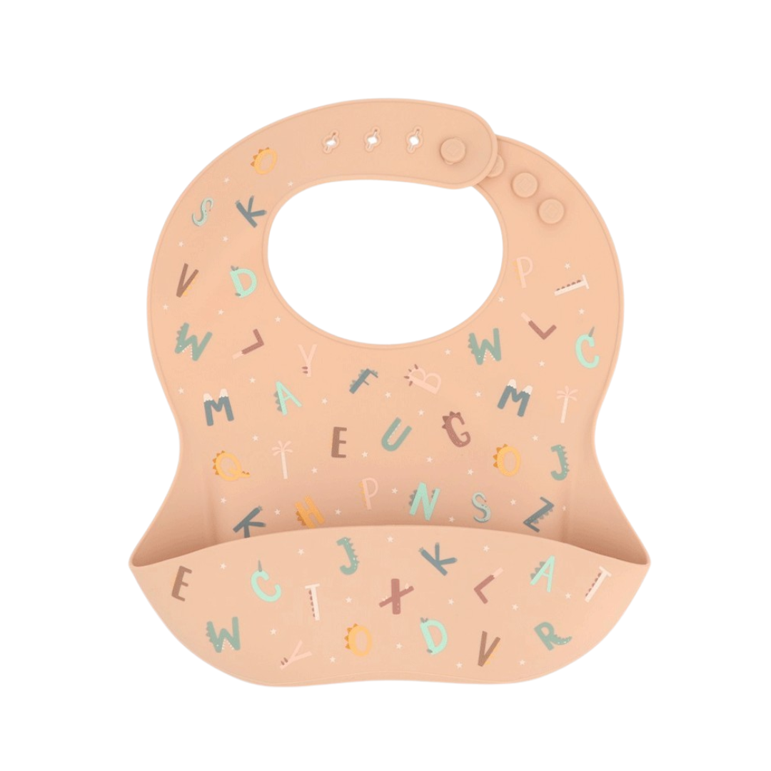 Babete silicone Funny Letters