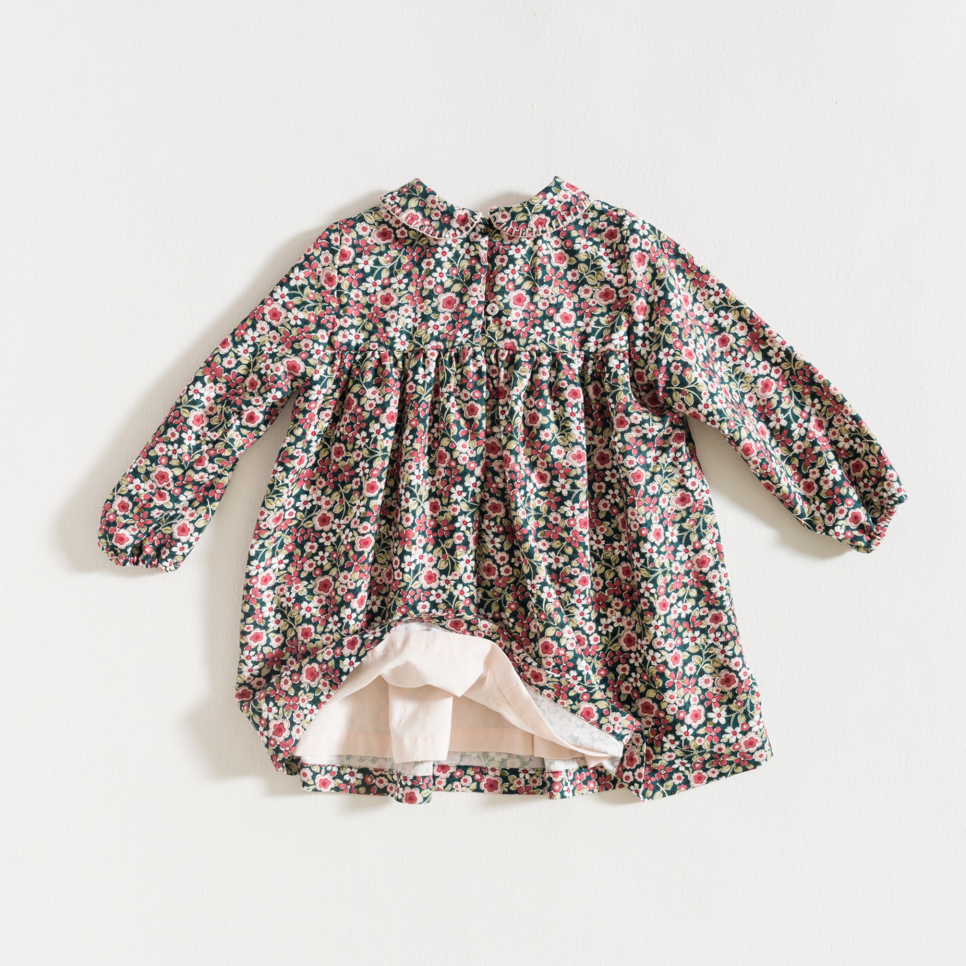 Vestido Marsala rose flowers 2-6 anos