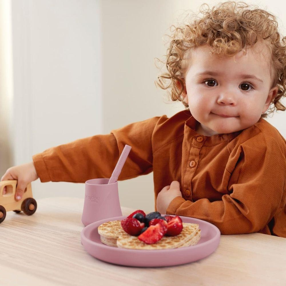 Conjunto 2 copos silicone 9ml rosa