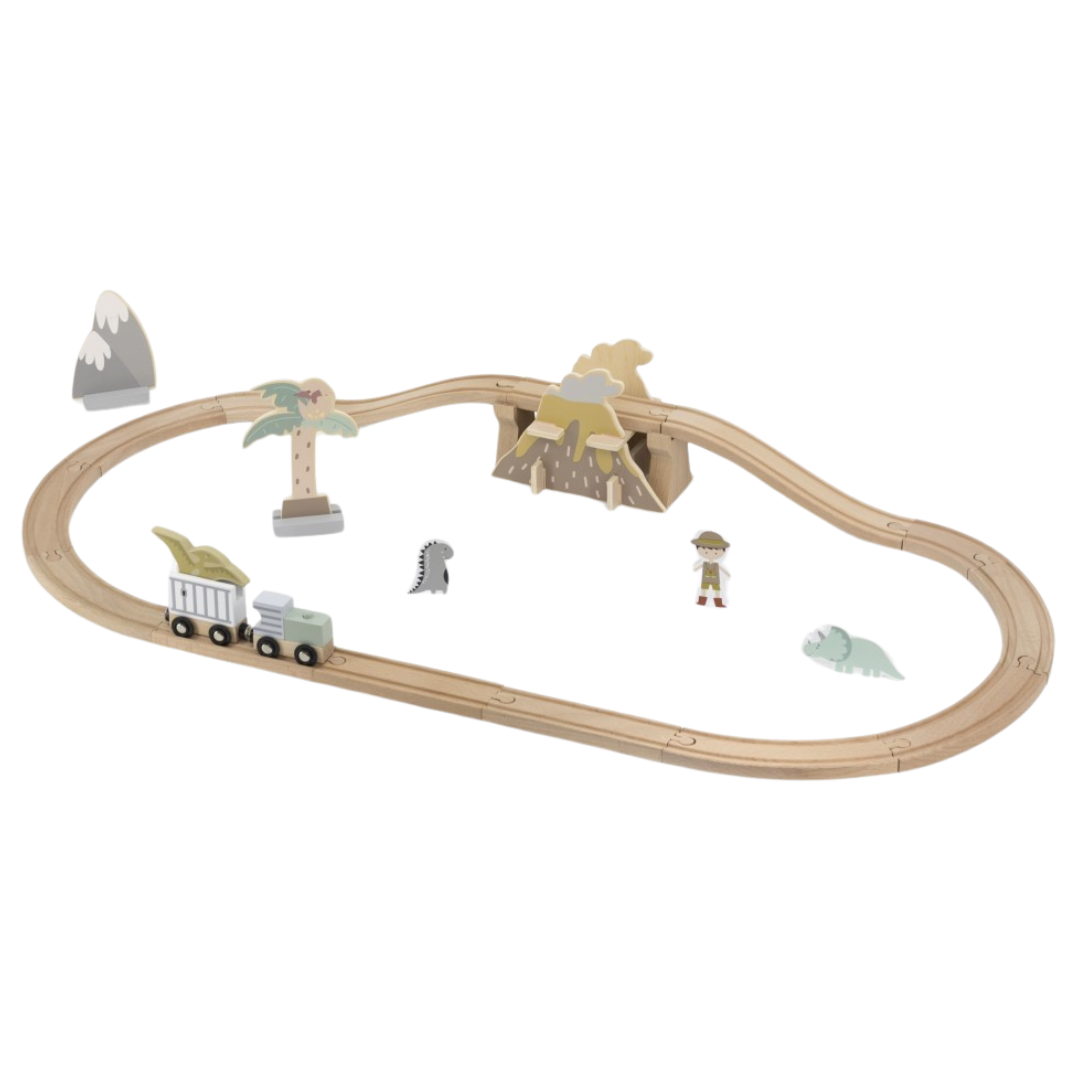 Pista / Expansão ferroviária Dinoland em madeira