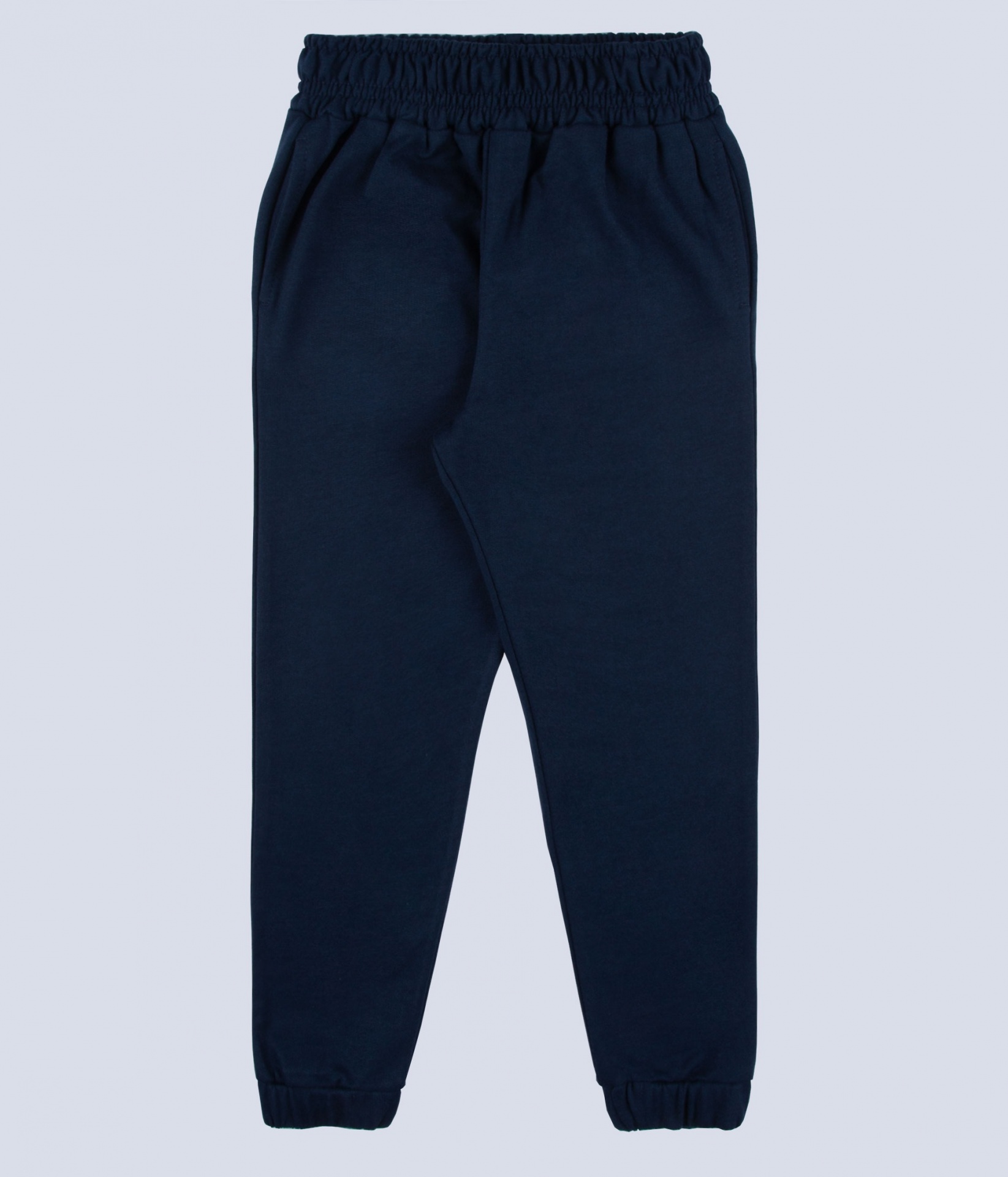 Calças básicas azul marinho 4-10 anos