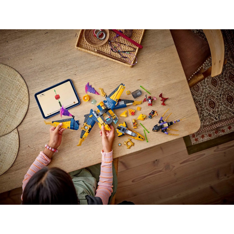 LEGO Ninjago 71833 - Jato de Supertempestade Ras e Arin