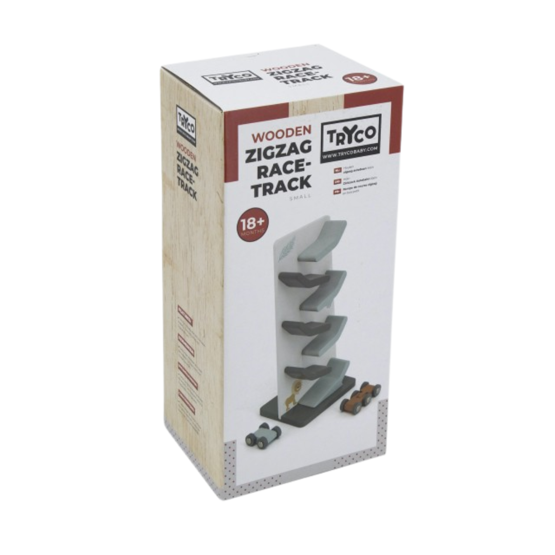 Pista de carros zigzag Race-track em madeira