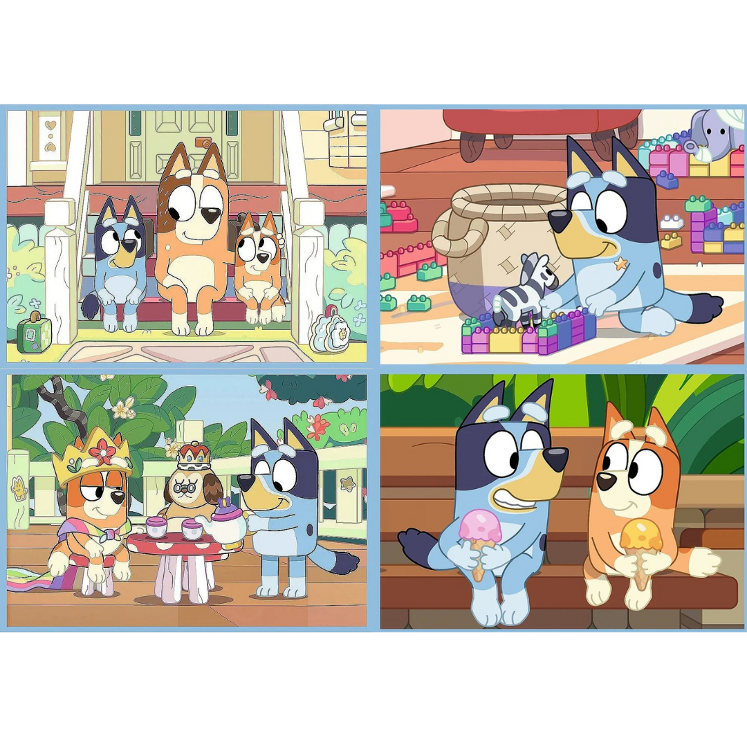 Puzzle 4 em 1 Bluey