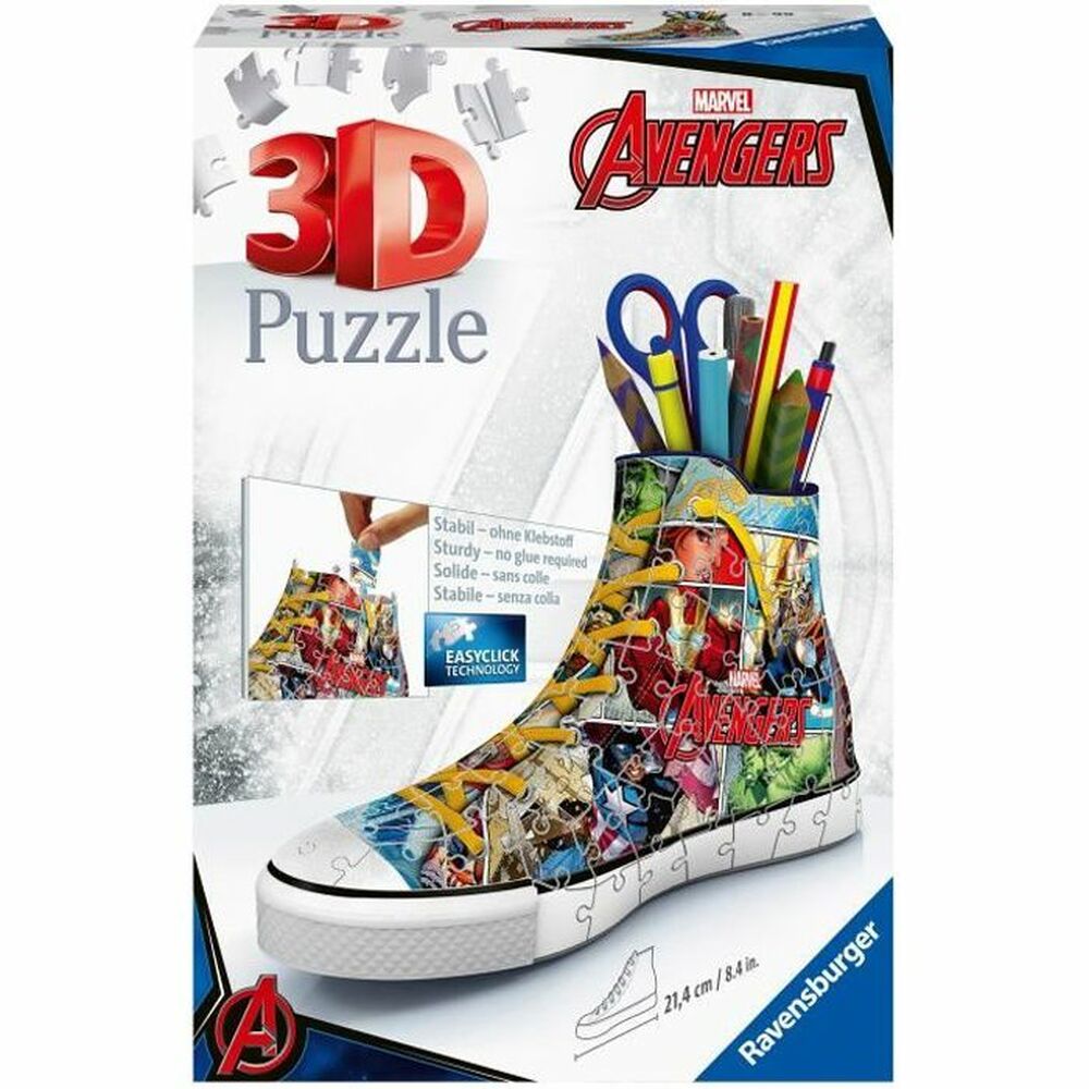 Puzzle 3D Sneaker Avengers 108 peças