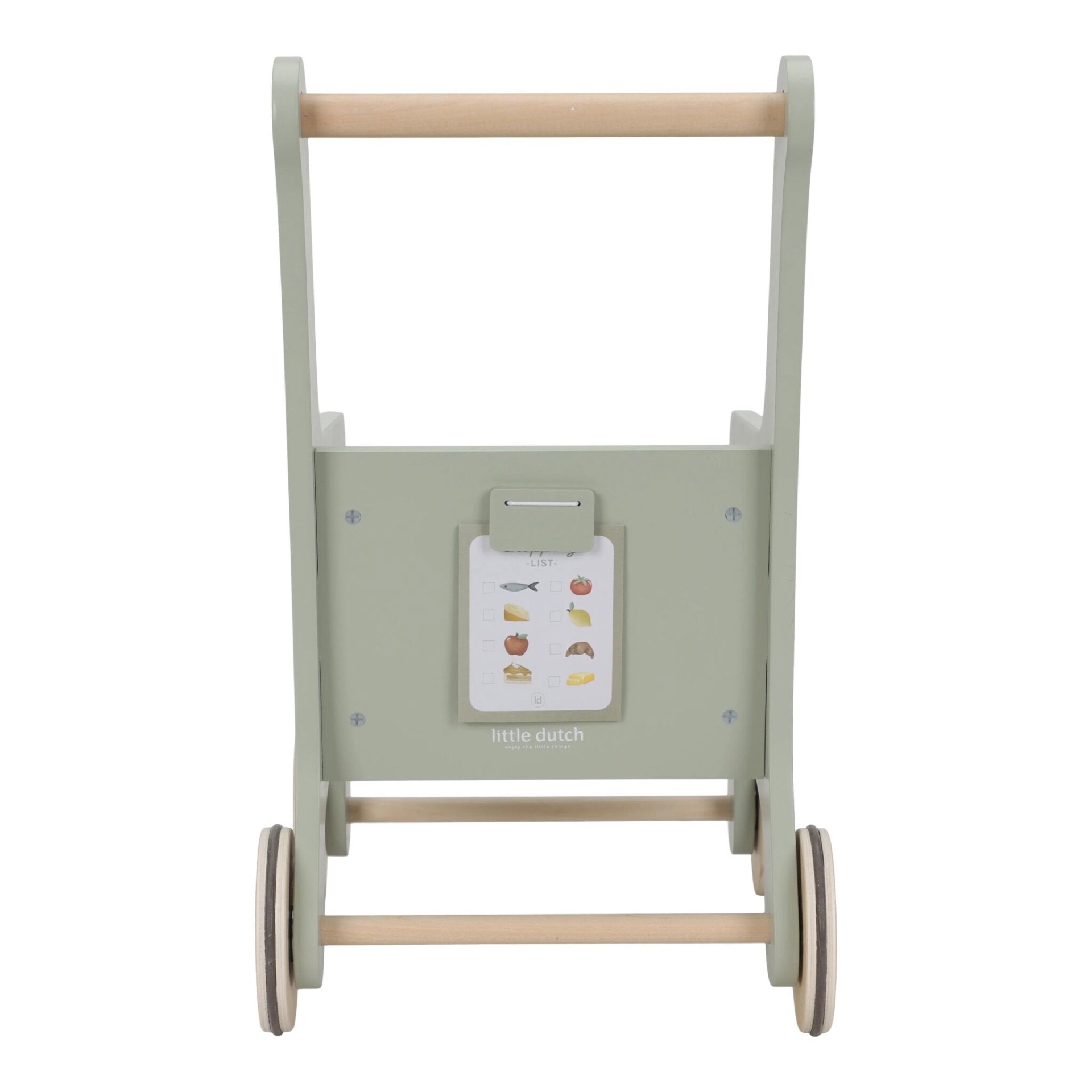 Carrinho de compras em madeira