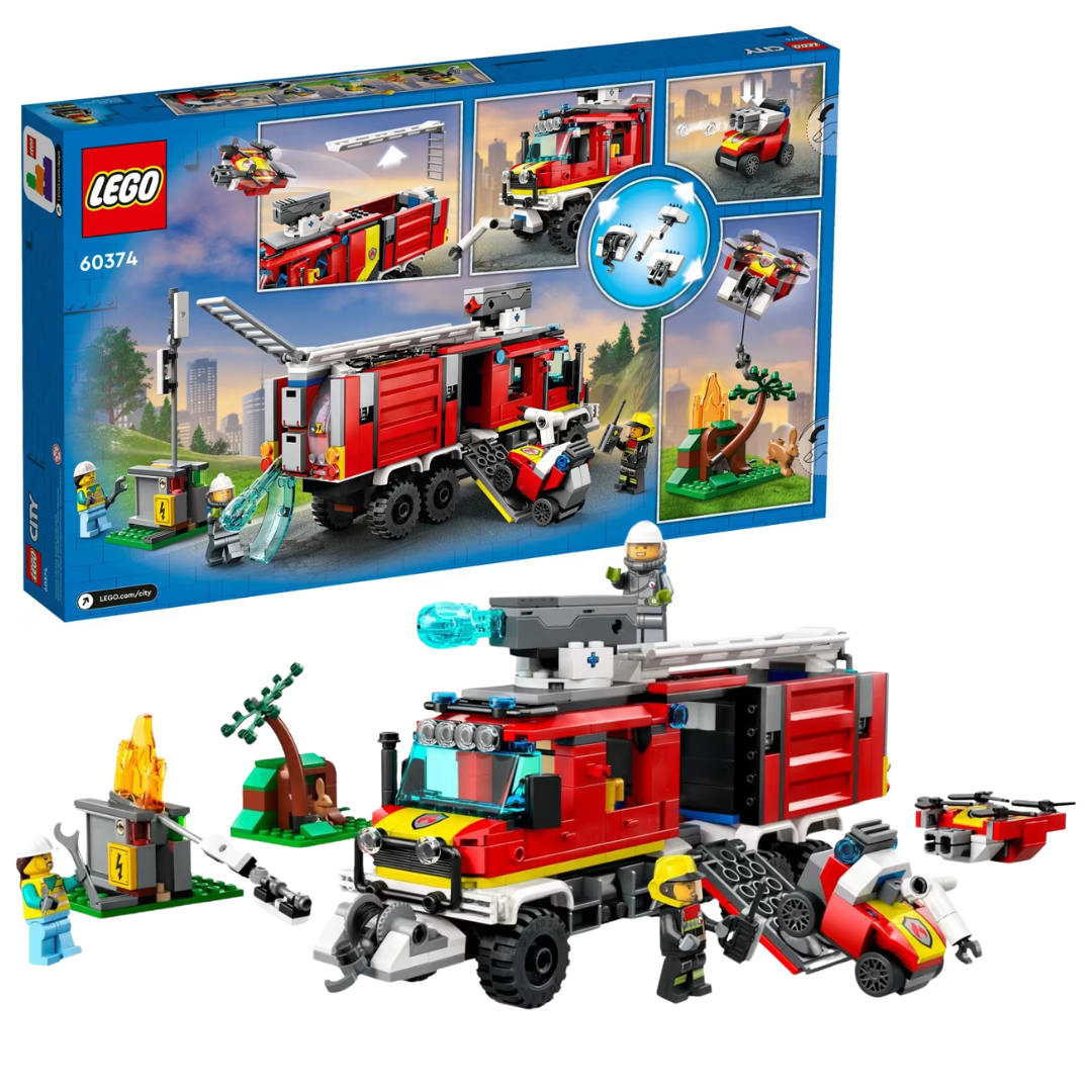 LEGO City 60374 - Camião controlo de incêndios