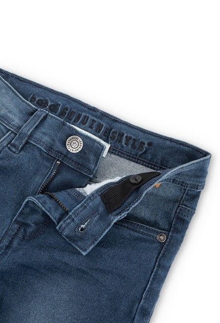 Calças denim elásticas menino Azul 7-12 anos
