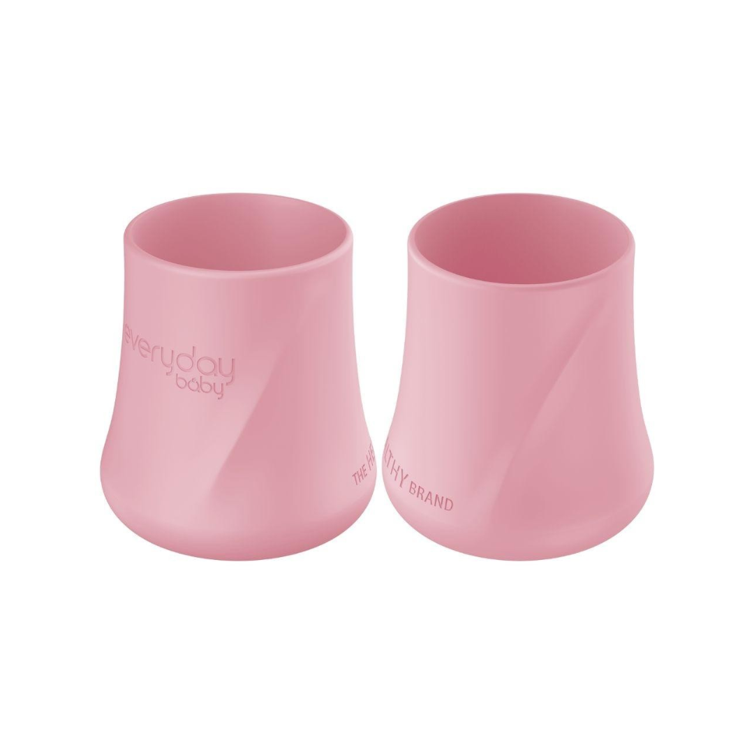 Conjunto 2 copos silicone 9ml rosa
