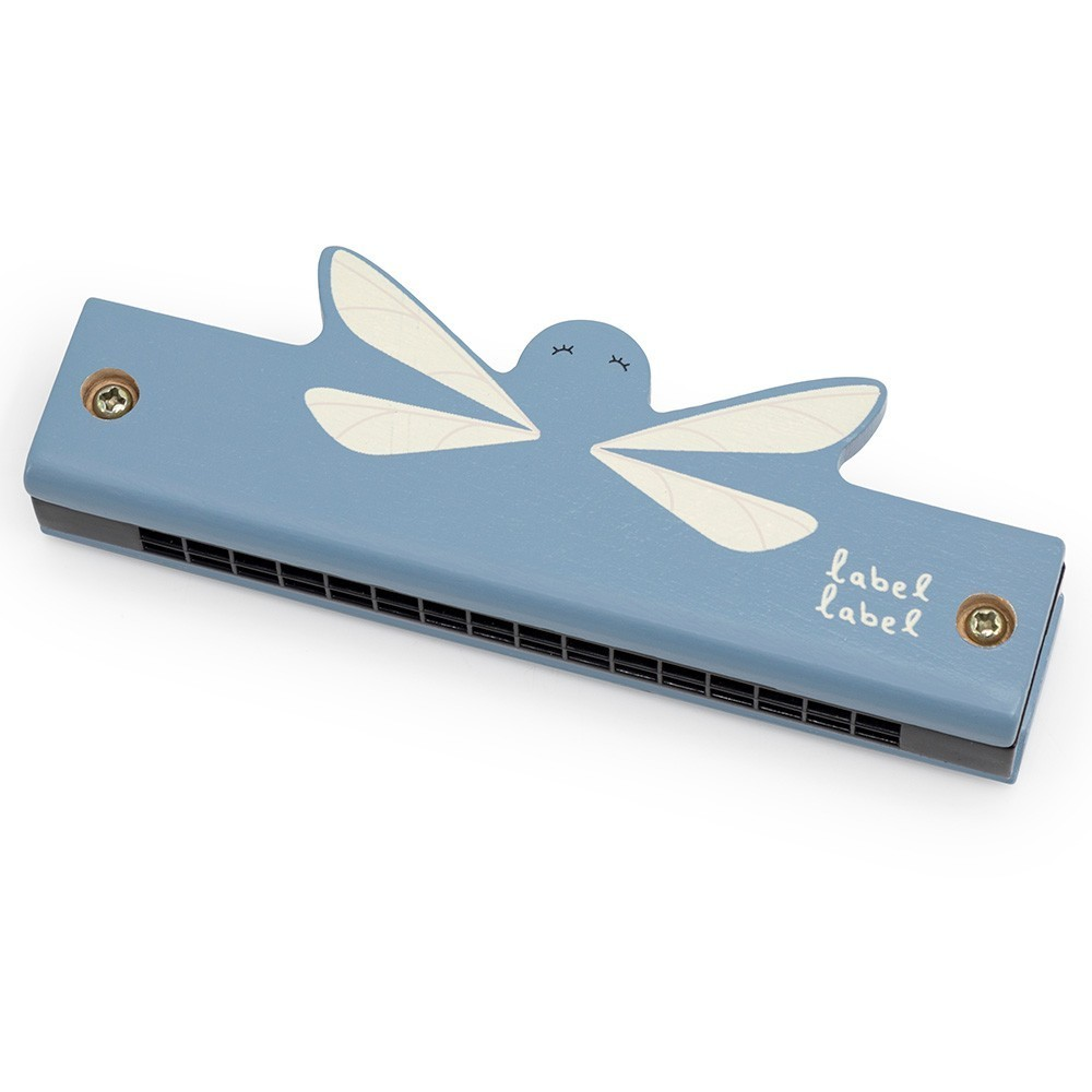 Harmónica em madeira Azul