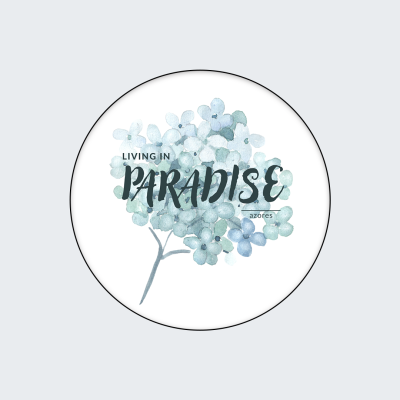 Pin Académico "Living in Paradise" - AZORICA